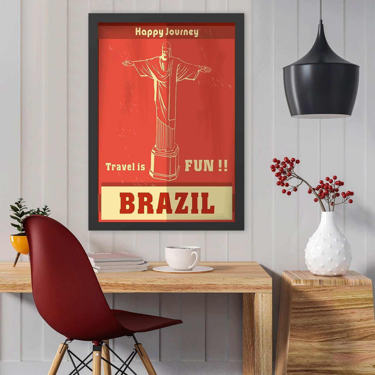 Tablou decorativ, Brazil (40 x 55), Polistiren, Multicolor - imagine 3